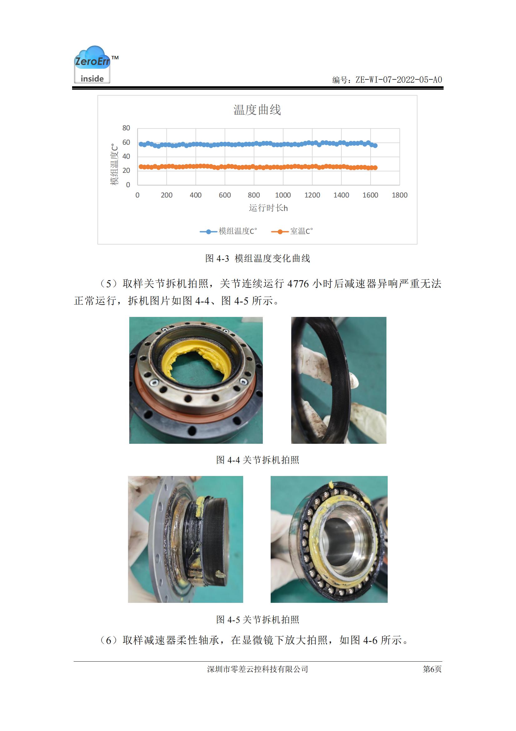 高扭矩减速器寿命测试报告